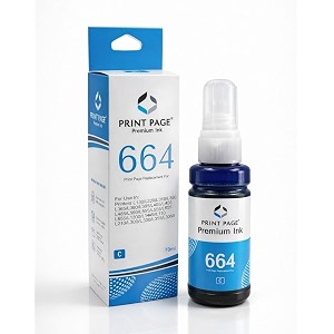 t664 premium refill ink compatible for printers l1300 l310 l361 l380 l405 l565 l365 l485 l220 l360 l130 cyan 70ml - 1 pcs