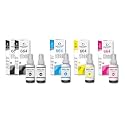 T664 Premium Refill Ink Compatible for Printers L1300, L310, L361, L380, L405, L565, L365, L485, L220, L360, L130 (664 - C/Y/M + 2 Black) (70ml Each)
