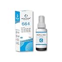 T664 Premium Refill Ink Compatible for Printers L1300, L310, L361, L380, L405, L565, L365, L485, L220, L360, L130 (Cyan 70ml - 1 pcs)