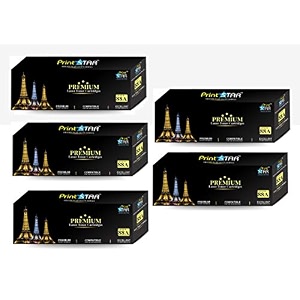 print star 88a single colour black laser toner cartridge replacement of hp cc388a compatible with hp laserjet p1106 p1108 1136 1213 1216 9107 1008 pack of 5