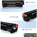 Print Star 88A Black Laser Toner Cartridge Replacement for HP CC388A | Compatible with HP Laserjet Printers P1106, P1108, 1136, 1213, 1216, 9107, 1008 | High Yield Printing Performance | Pack of 2