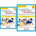 Print style writing Combo - Speed writing in improved handwriting - Book A (For 6-9 years) with Book B (For 9+ years) - 30 Days Handwriting practice book for speed writing and handwriting improvement