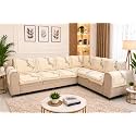 Printed 7 Seater L-Shape Sofa Cover with