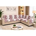 Printed 7 Seater L-Shape Sofa Cover with