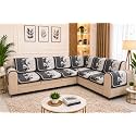 Printed 7 Seater L-Shape Sofa Cover with