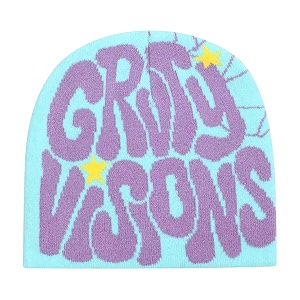 Printed Beanie Hat Beanies Y2K Winter Hats