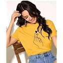 Printed Cotton Blend Short Sleeve Casual Tshirt