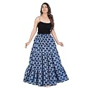Printed Cotton Women Wear Long Skirt Length