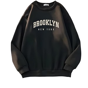 Printed Graphic Sweatshirt Long Sleeves ROUNND Neck