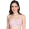 Printed Half Cup Padded Bra - Made