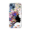 Printed Hard Back Cover Case for Apple iPhone 13 Back Cover (Floral Hairstyle Girl) -1803