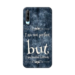 printed hard back cover case for honor 9x pro  huawei y9s back cover i am not perfect i am limited edition -1803