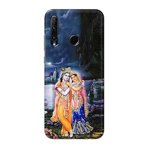 printed hard back cover case for honor 20i  huawei p smart plus 2019  honor 10i back cover radha krishna -1803