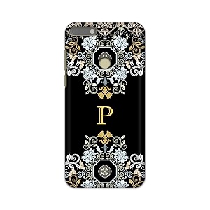 printed hard back cover case for honor 7c  huawei y7 prime 2018  huawei y7 2018  nova 2 lite back cover alphabet p -1803