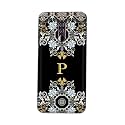 Printed Hard Back Cover Case for Mi Poco F1 Back Cover (Alphabet P) -1803