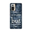 Printed Hard Back Cover Case for Mi Redmi Note 10 Pro | Mi Redmi Note 10 Pro Max Back Cover (I Am Not Perfect I Am Limited Edition) -1803