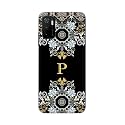 Printed Hard Back Cover Case for Mi Poco M3 Pro 5G Back Cover (Alphabet P) -1803