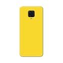 Printed Hard Back Cover Case for Mi Poco M2 Pro Back Cover (Plain Yellow) -1803
