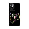 Printed Hard Back Cover Case for Mi Redmi 10 Prime Back Cover (Alphabet P) -1803