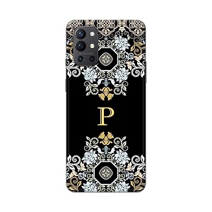 printed hard back cover case for oneplus 9r 5g back cover alphabet p -1803