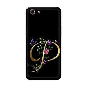 printed hard back cover case for oppo a83 back cover alphabet p -1803