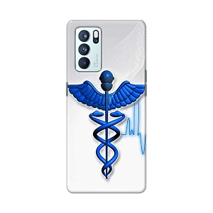 printed hard back cover case for oppo reno6 pro 5g back cover medical doctor -1803
