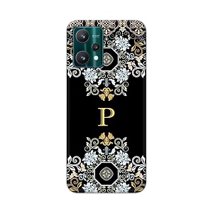 printed hard back cover case for realme 9 pro 5g back cover alphabet p -1803