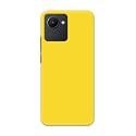 Printed Hard Back Cover Case for Realme C30 | Realme C30s Back Cover (Plain Yellow) -1803