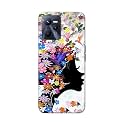 Printed Hard Back Cover Case for Realme C35 Back Cover (Floral Hairstyle Girl) -1803