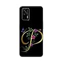 Printed Hard Back Cover Case for Realme GT 5G Back Cover (Alphabet P) -1803