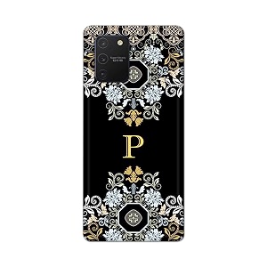 printed hard back cover case for samsung galaxy note 10 lite  samsung a81 back cover alphabet p -1803