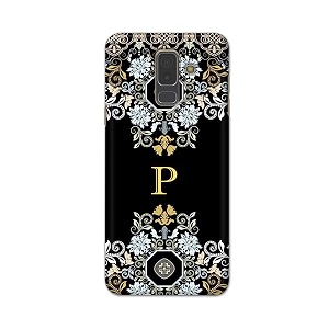 printed hard back cover case for samsung galaxy a6 plus  a6  samsung galaxy j8 back cover alphabet p -1803