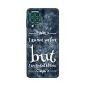 Printed Hard Back Cover Case for Samsung Galaxy F62 | Samsung Galaxy M62 Back Cover (I Am Not Perfect I Am Limited Edition) -1803