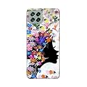 Printed Hard Back Cover Case for Samsung Galaxy M53 5G Back Cover (Floral Hairstyle Girl) -1803