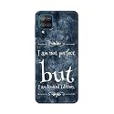Printed Hard Back Cover Case for Samsung Galaxy F12 Back Cover (I Am Not Perfect I Am Limited Edition) -1803