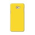 Printed Hard Back Cover Case for Samsung Galaxy C7 Pro Back Cover (Plain Yellow) -1803