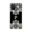 Printed Hard Back Cover Case for Samsung Galaxy Note 10 Lite | Samsung A81 Back Cover (Alphabet P) -1803