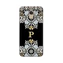 Printed Hard Back Cover Case for Samsung Galaxy J6 | Samsung Galaxy On6 Back Cover (Alphabet P) -1803