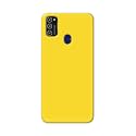 Printed Hard Back Cover Case for Samsung Galaxy M21 | Samsung M21 2021 Edition Back Cover (Plain Yellow) -1803