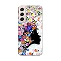 Printed Hard Back Cover Case for Samsung Galaxy S22 Plus 5G | S22+ 5G Back Cover (Floral Hairstyle Girl) -1803