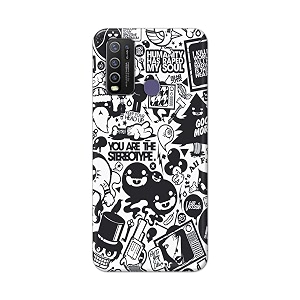 Printed Hard Back Cover Case for Vivo