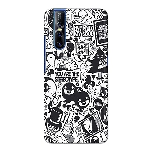 Printed Hard Back Cover Case for Vivo