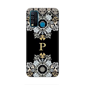 printed hard back cover case for vivo y30 back cover alphabet p -1803