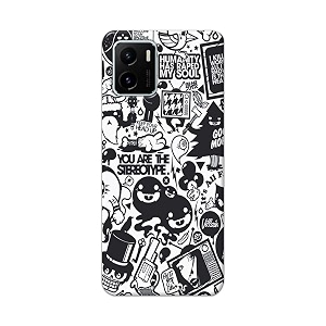 Printed Hard Back Cover Case for Vivo