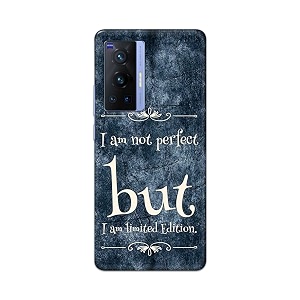 printed hard back cover case for vivo x70 pro back cover i am not perfect i am limited edition -1803