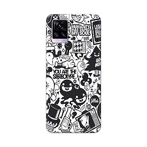 Printed Hard Back Cover Case for Vivo