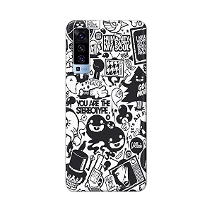 Printed Hard Back Cover Case for Vivo