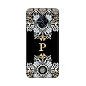 Printed Hard Back Cover Case for Vivo S1 Pro Back Cover (Alphabet P) -1803