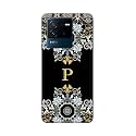 Printed Hard Back Cover Case for Vivo iQOO Neo 6 5G Back Cover (Alphabet P) -1803
