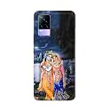 Printed Hard Back Cover Case for Vivo Y73 | Vivo V21e 4G Back Cover (Radha Krishna) -1803